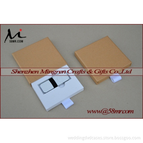 Fabric Linen Vinyl USB Flash Drive Storage Packaging Gift boxes